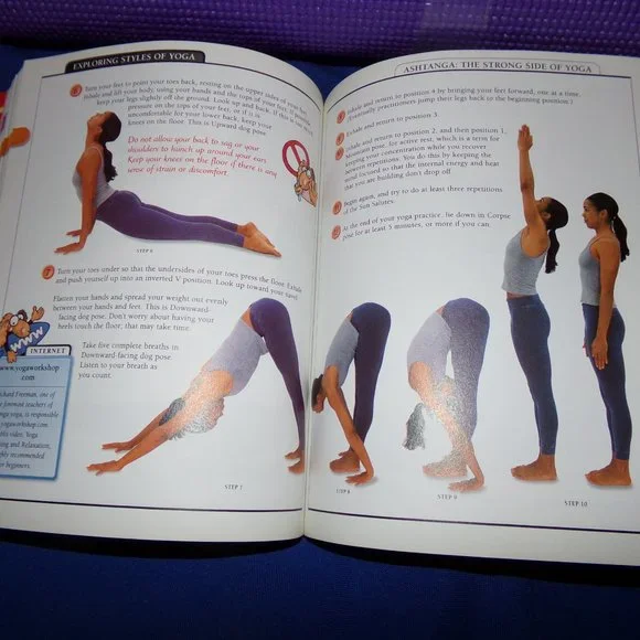 DK Keep It Simple Series (KISS) Yoga Book & New Purple 5 mm Yoga Mat - Picture 8 of 16